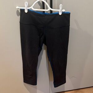 Lululemon Athletica Black and Blue Track Pants